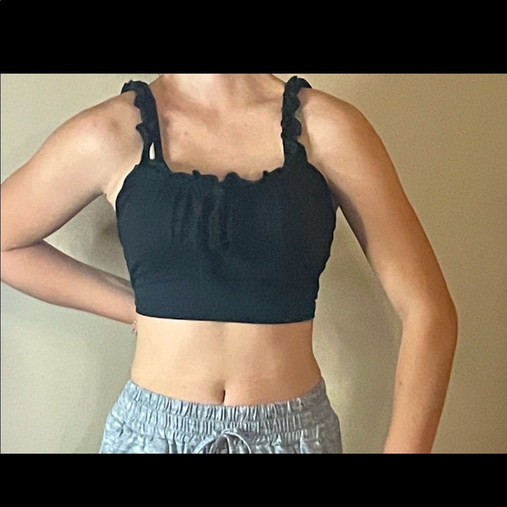Black crop top